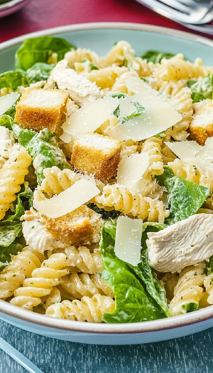 Chicken Caesar Pasta Salad