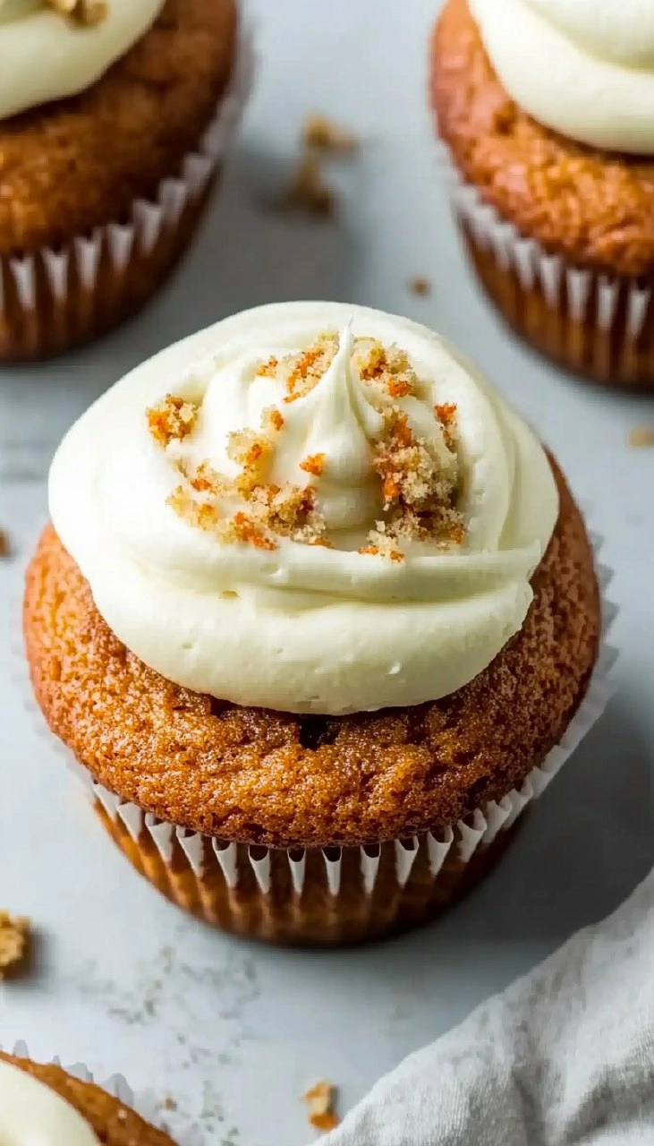 Classic Carrot Cake Cupcakes