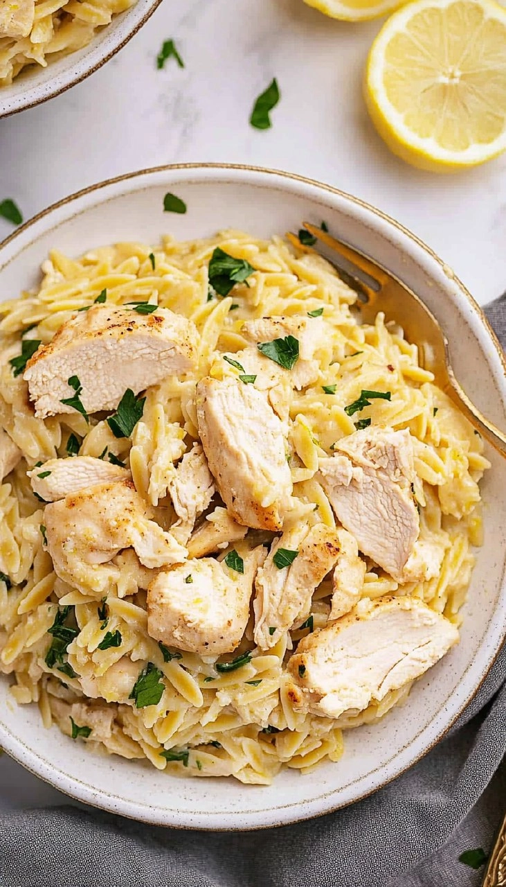 Lemon Chicken Orzo 91 Lemon Chicken Orzo