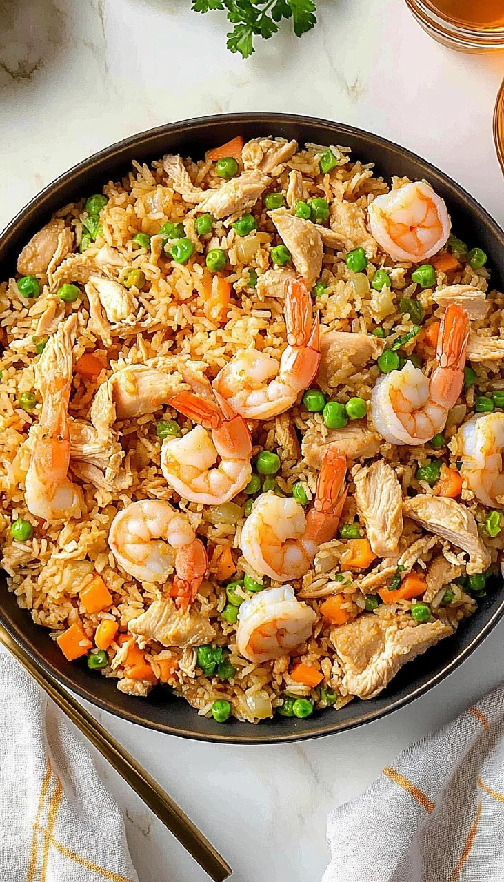 Shrimp and Chicken Fried Rice