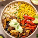 Air-Fryer-Chicken-Fajita-Bowl-Recipe