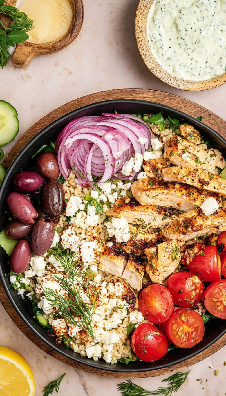 Mediterranean Chicken Bowl 137 Mediterranean Chicken Bowl