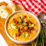Slow-Cooker-Cheesy-Ham-Cauliflower-Soup-Recipe