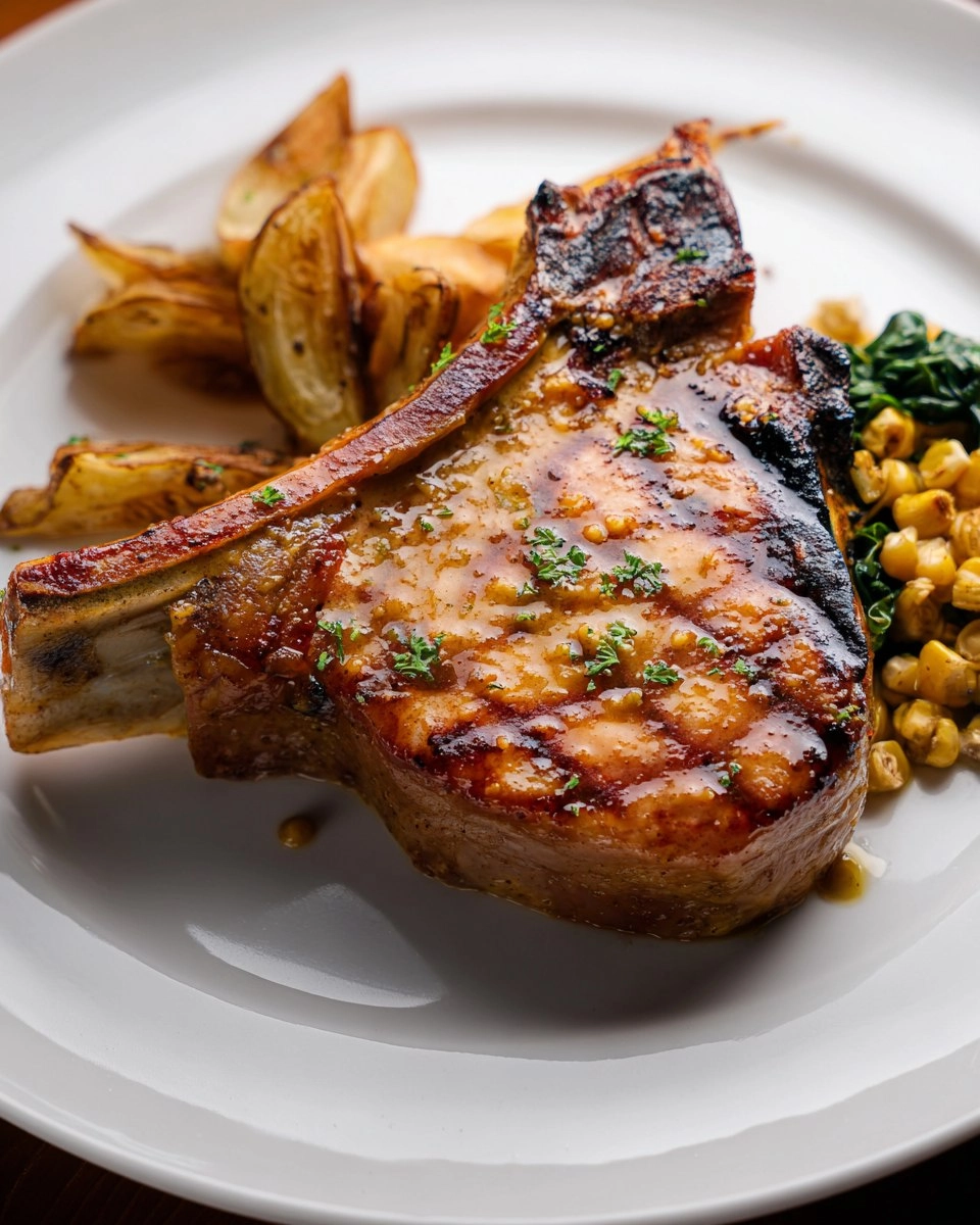Smoked Pork Chops (With Honey Mustard Glaze)
