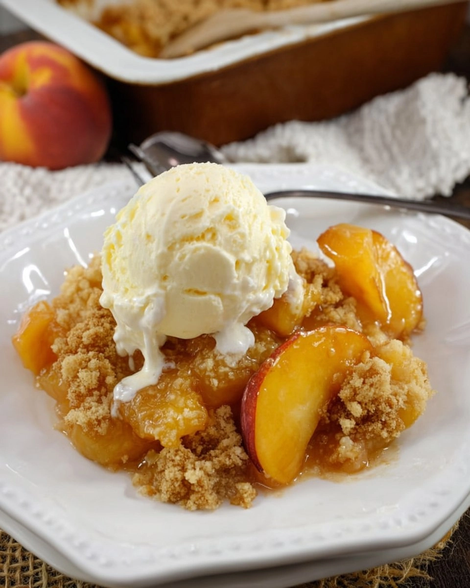 Peach Cobbler with Cake Mix