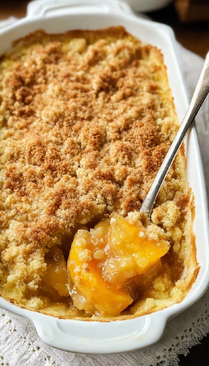 Peach Cobbler with Cake Mix