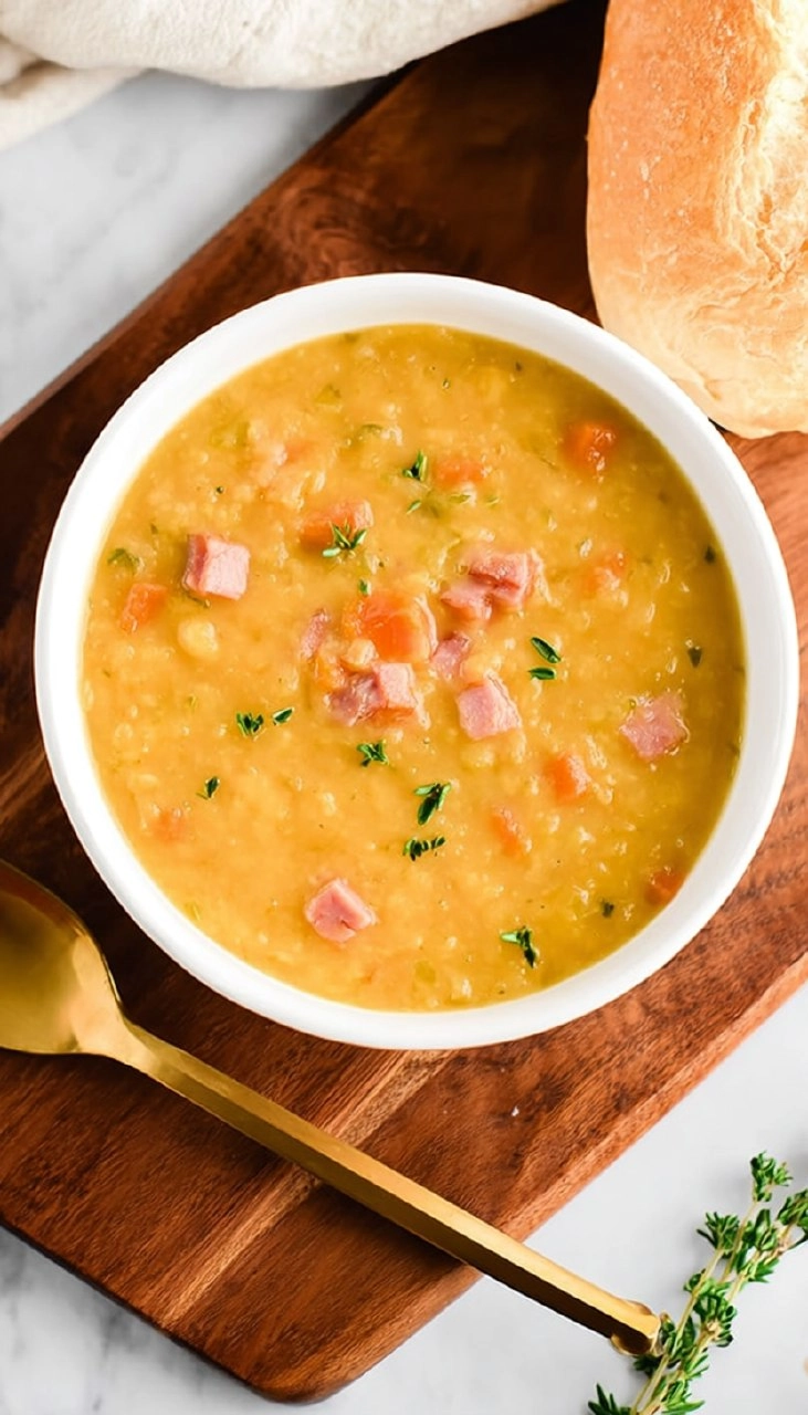 Slow Cooker Split Pea and Ham Soup